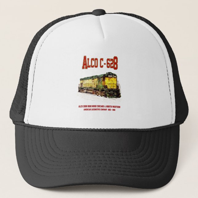Alco C-628 aka Alco Century 628 Diesel Locomotive Trucker Hat (Front)