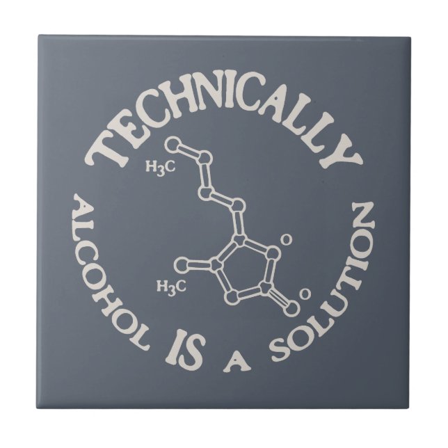Alcohol, A Solution Tile (Front)