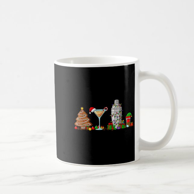 Alcohol &amp; Tails Christmas &amp; Shaker Holiday Coffee Mug (Right)