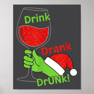 Alcohol &amp; Tails Drink Drank Drunk! Funny Chris Poster