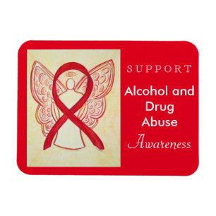 Alcohol and Drug Abuse Awareness Ribbon Magnet