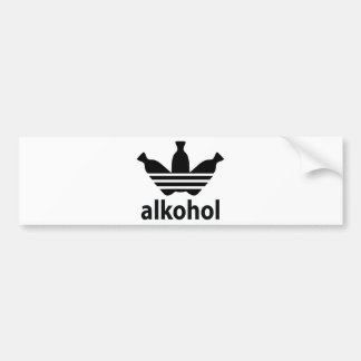 alcohol bumper sticker