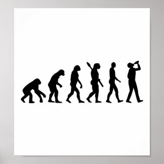 Alcohol drinking evolution poster