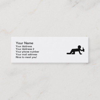 Alcohol drunk mini business card