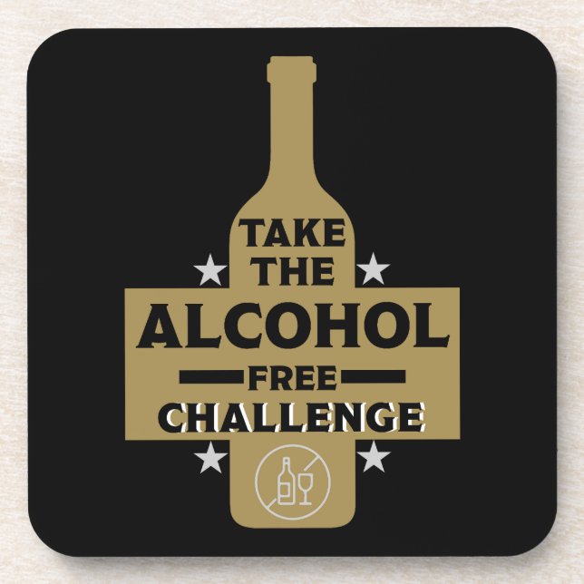  Alcohol Free And Sober Coaster (Front)