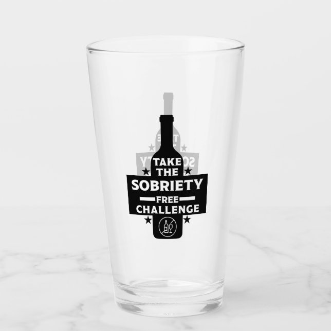  Alcohol Free And Sober Glass (Front)