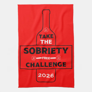 Alcohol Free And Sober Kitchen Towel