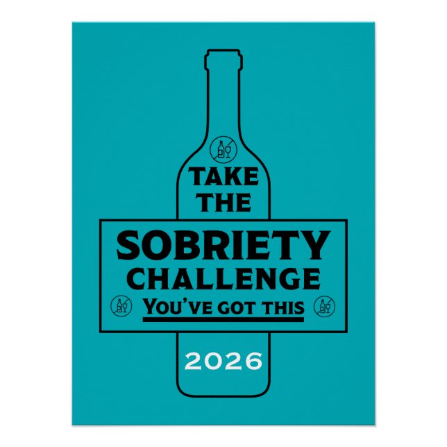  Alcohol Free And Sober Poster (Front)