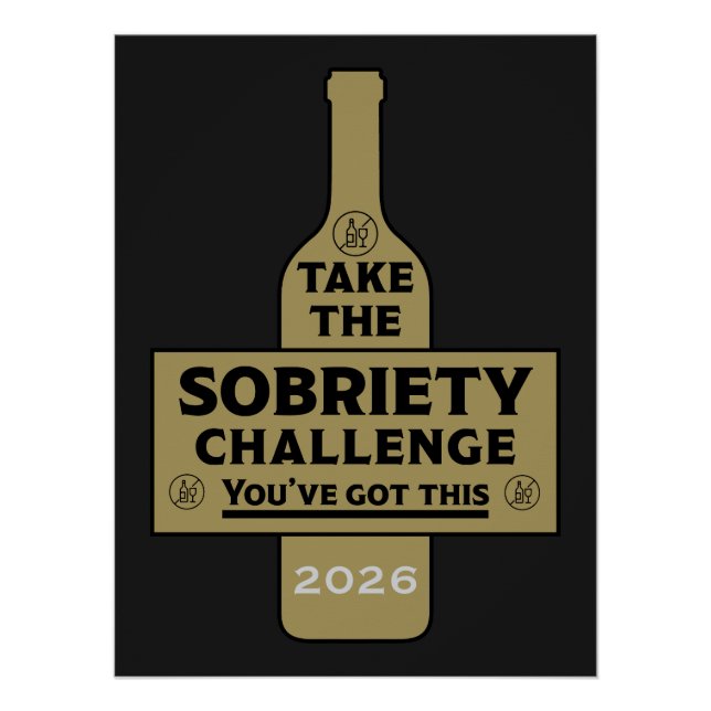  Alcohol Free And Sober Poster (Front)