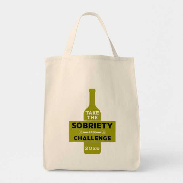  Alcohol Free And Sober Tote Bag (Front)