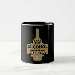 Alcohol Free And Sober Two-Tone Coffee Mug
