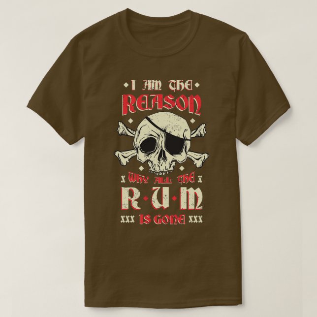Alcohol humour T-Shirt (Design Front)