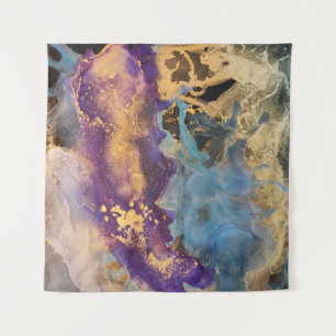 Alcohol Illustration. Decoration Paint. Bright Col Tapestry