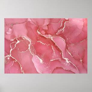 Alcohol ink colors translucent. Abstract multicolo Poster