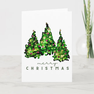Alcohol Ink Design Christmas Greeting Cards