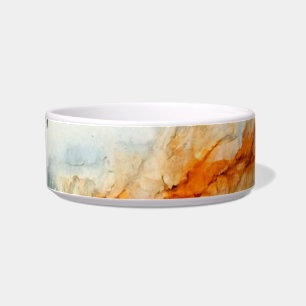 Alcohol Ink Digital Art Rainstorm Rainbow Bowl