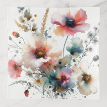 Alcohol Ink Floral Watercolor