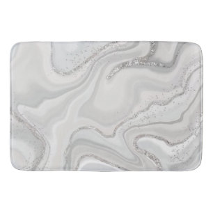 Alcohol Ink Interior Design Home Glitter Marble Bath Mat