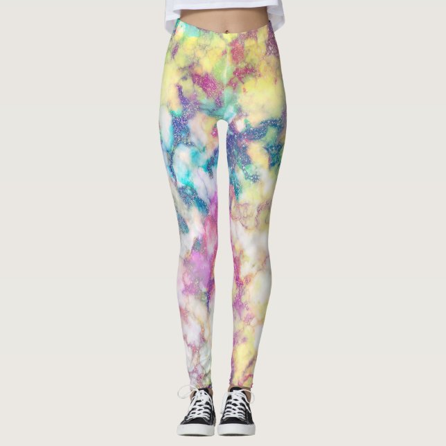 Alcohol Ink Leggings (Front)