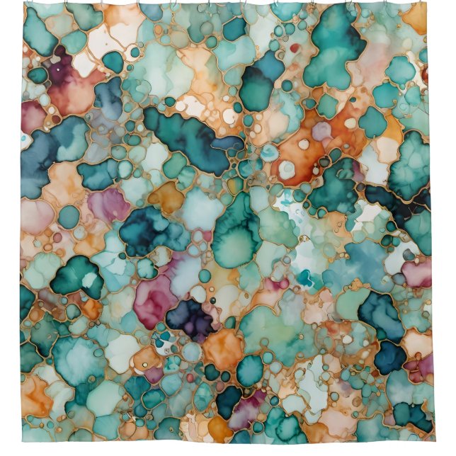 Alcohol Ink Pattern Colourful Pastel (Front)