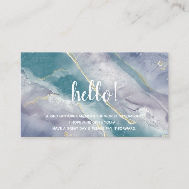 Alcohol Ink | Pay It Forward Cards (Front)