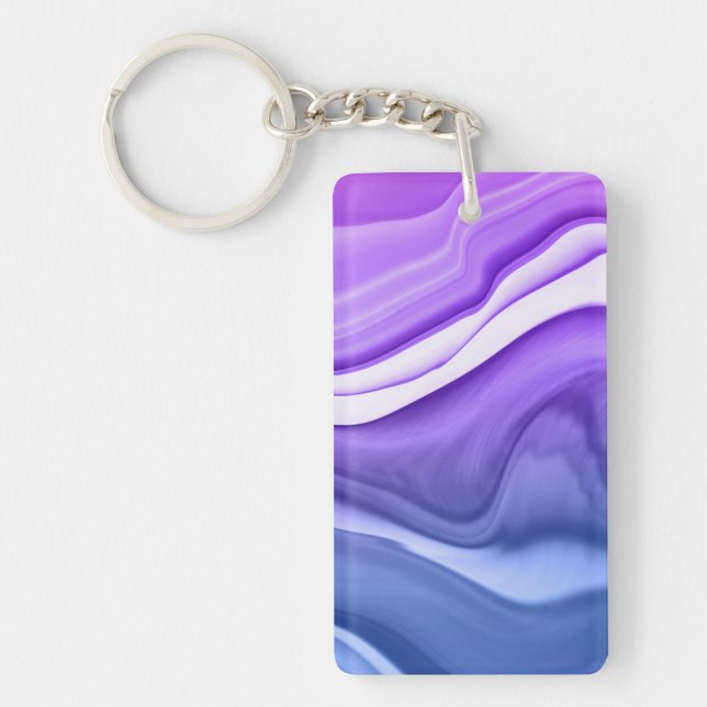 Alcohol Ink Set Aurora Digital Paper Keychain (Front)