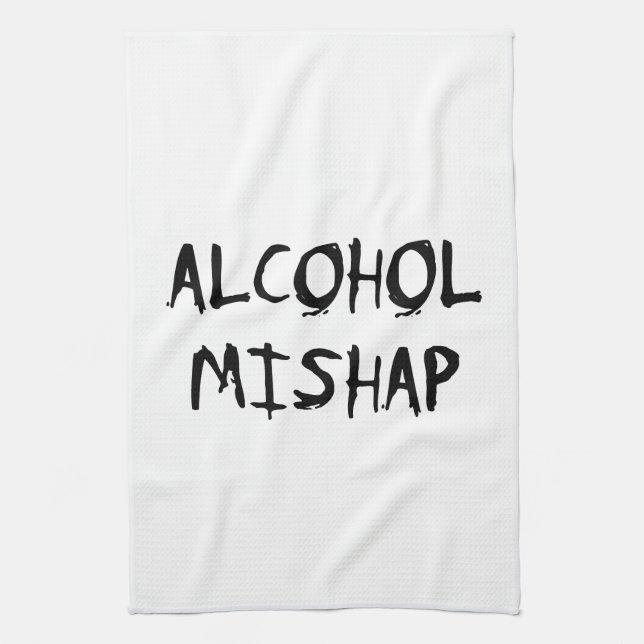 Alcohol Mishap Kitchen Towel (Vertical)