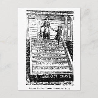 Alcohol Opens the Gateway to Hell Postcard