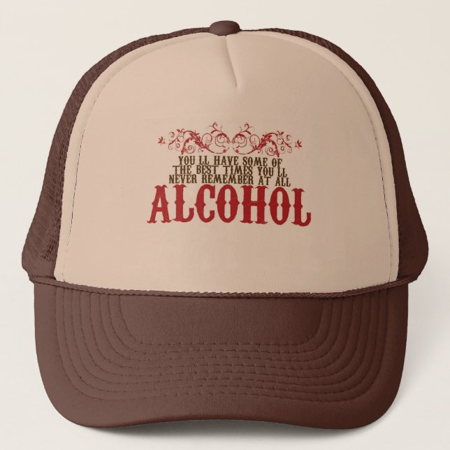 Alcohol Trucker Hat (Front)