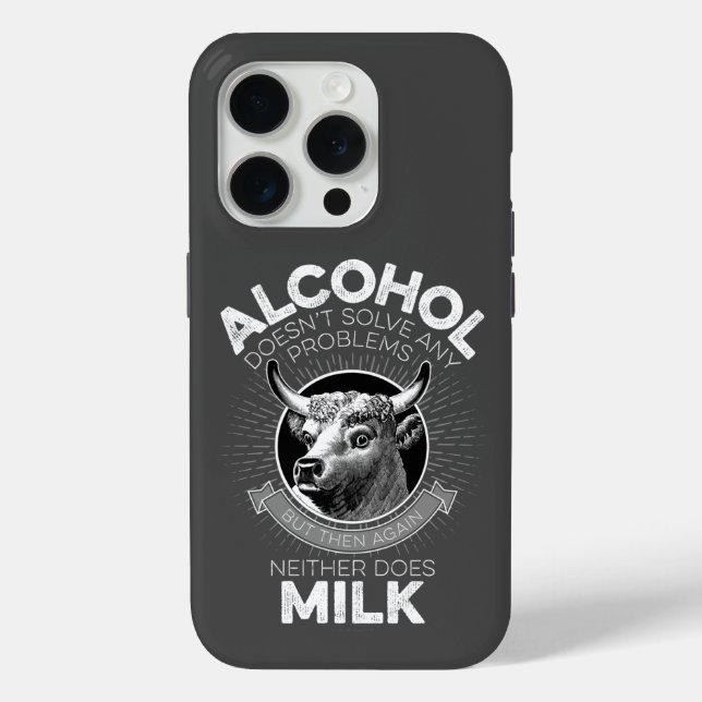 Alcohol vs. Milk Case-Mate iPhone Case (Back)