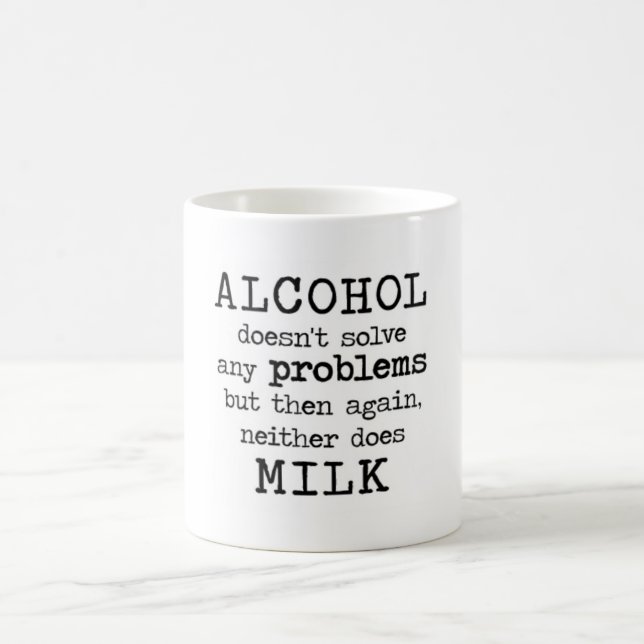 alcohol VS milk Coffee Mug (Center)