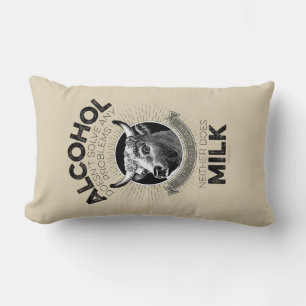 Alcohol vs. Milk Lumbar Pillow