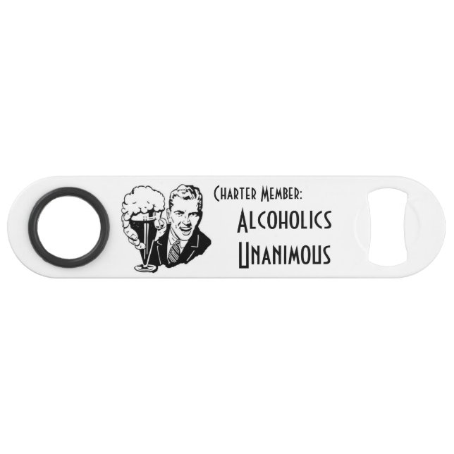 Alcoholics Unanimous Speed Opener Bar Key (Front (Horizontal))