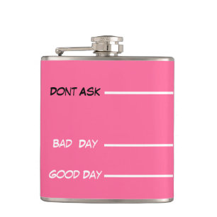 alcool amusant mesures hip flacon rose