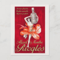 Alcool de menthe de Ricqlès Vintage Poster 1924