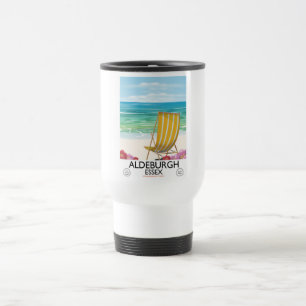 Aldeburgh Essex beach travel poster Mug