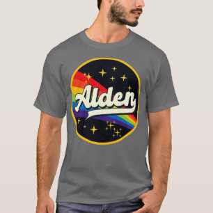 Alden Rainbow In Space Vintage Style T-Shirt