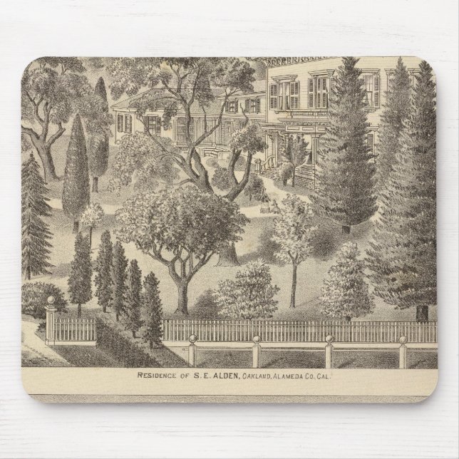 Alden residence, Harmon Tract Mouse Pad (Front)