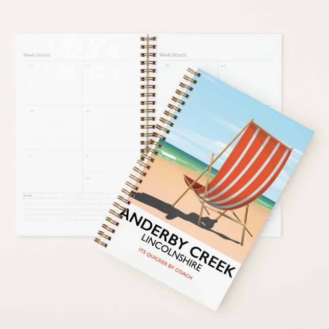 Alderby seaside travel poster planner (Display)