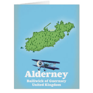 Alderney Bailiwick of Guernsey United Kingdom Map