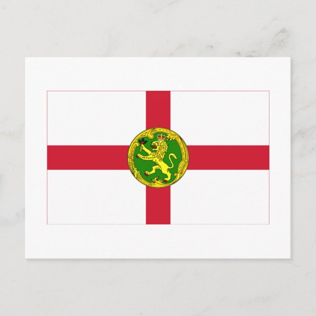 Alderney Flag Postcard (Front)