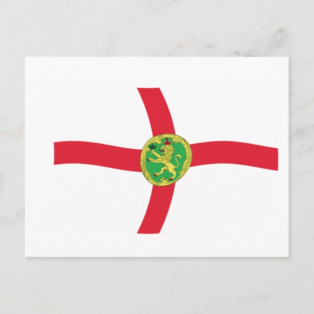 Alderney Flag Postcard (Front)