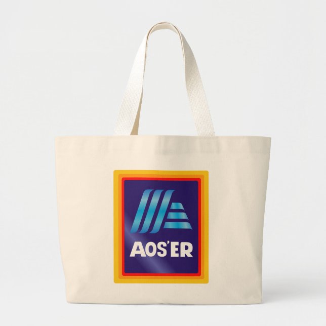 Aldi Nerd "Aos'er" tote bags (Front)