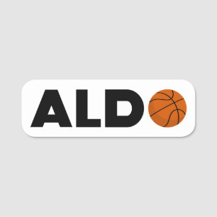 Aldo Basketball Name Tag