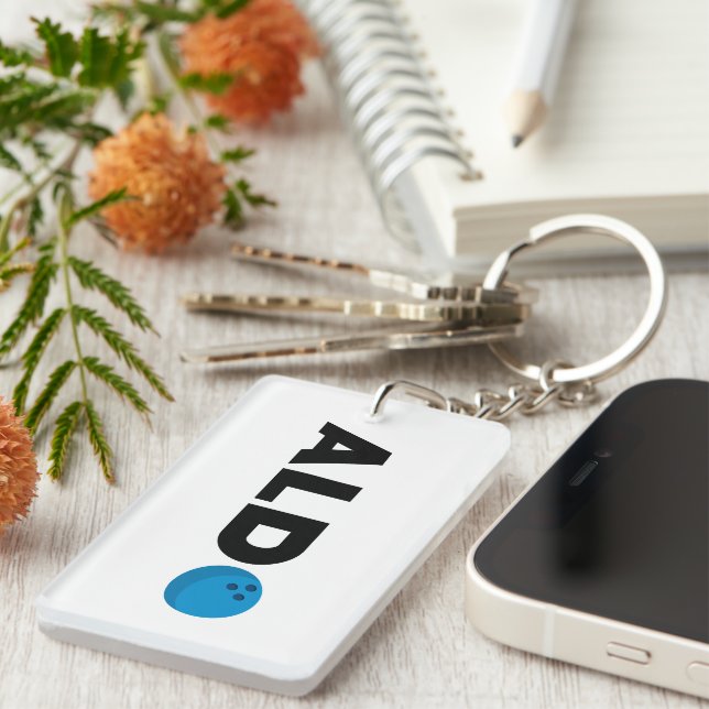 Aldo bowling keychain (Front Right)