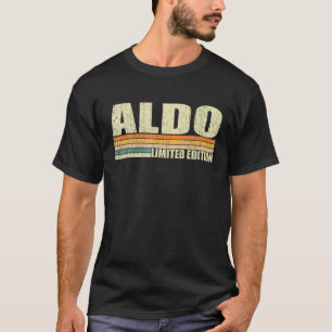Aldo Gift Name Personalized Funny Retro Vintage Bi T-Shirt