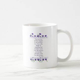 Aldo Leopold Quote- Spring Crocus Flowers Coffee Mug