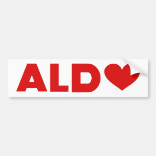 Aldo Love Bumper Sticker