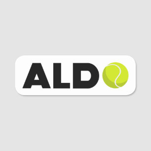 Aldo Tennis Name Tag