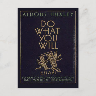 Aldous Huxley Book Postcard